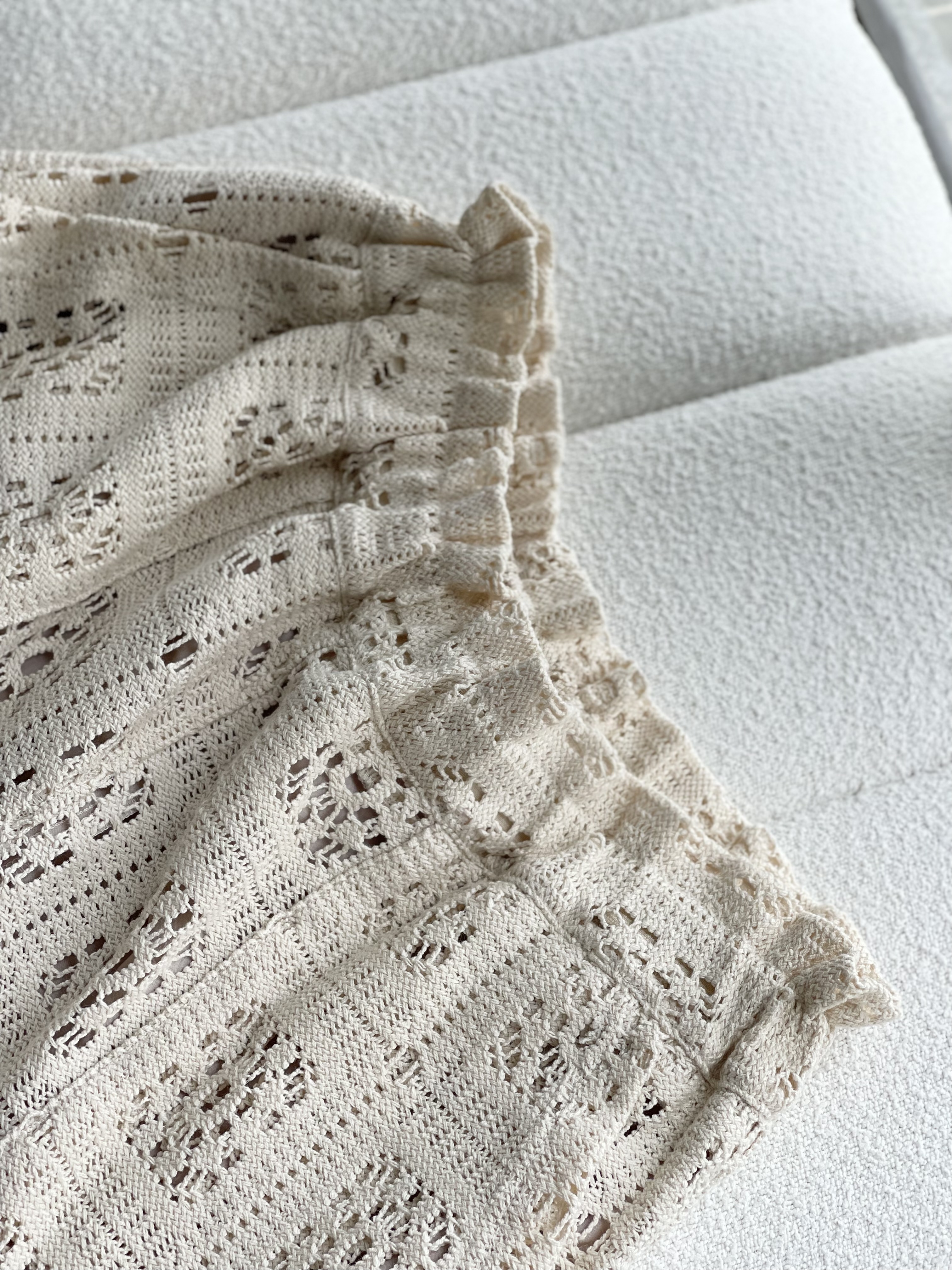 Crochet straight leisure pants 