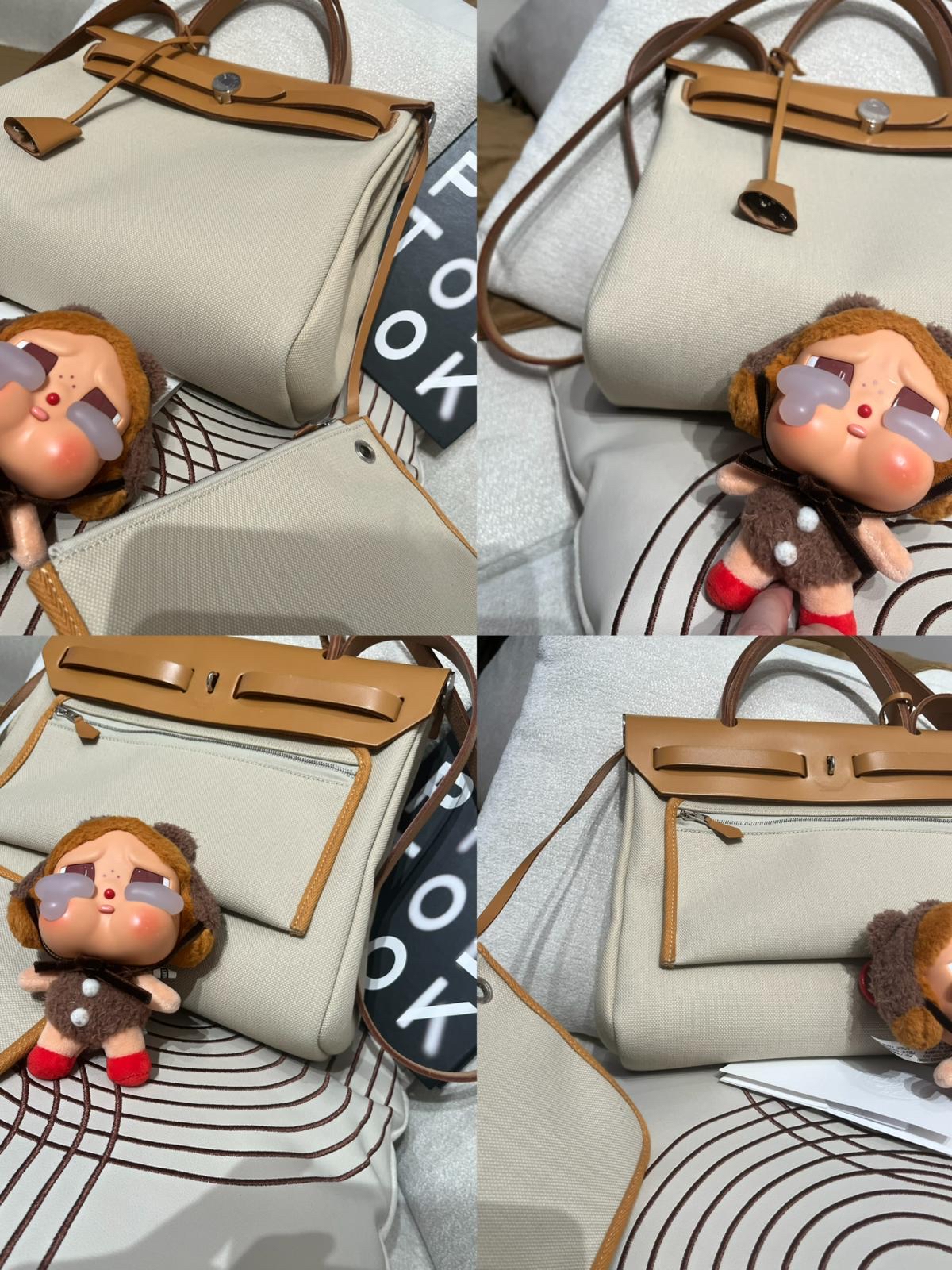 Hermes HERBAG 31,STAMP U,Beton  100%Authentic,98%New ✅收據✅鎖Key✅塵袋✅Box