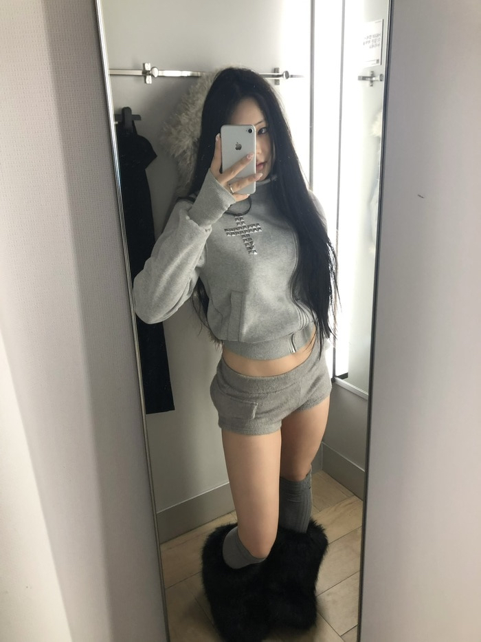 Wool-Blend Micro Shorts