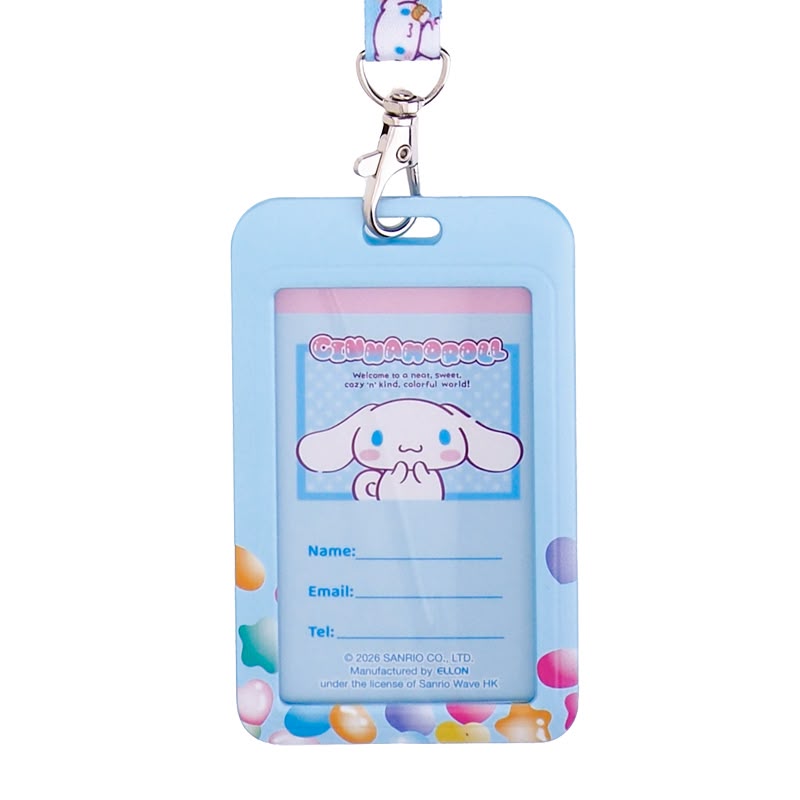 Cinnamoroll Plastic Card Holder w/ Neck Strap 証件套連頸繩