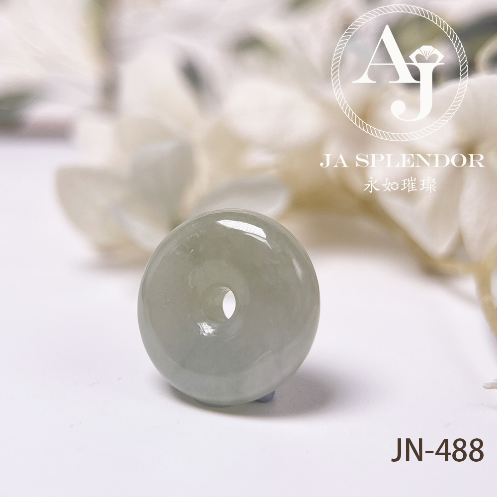 JN-477/483/488 天然翡翠A玉 冰潤雪梨黃小平安扣