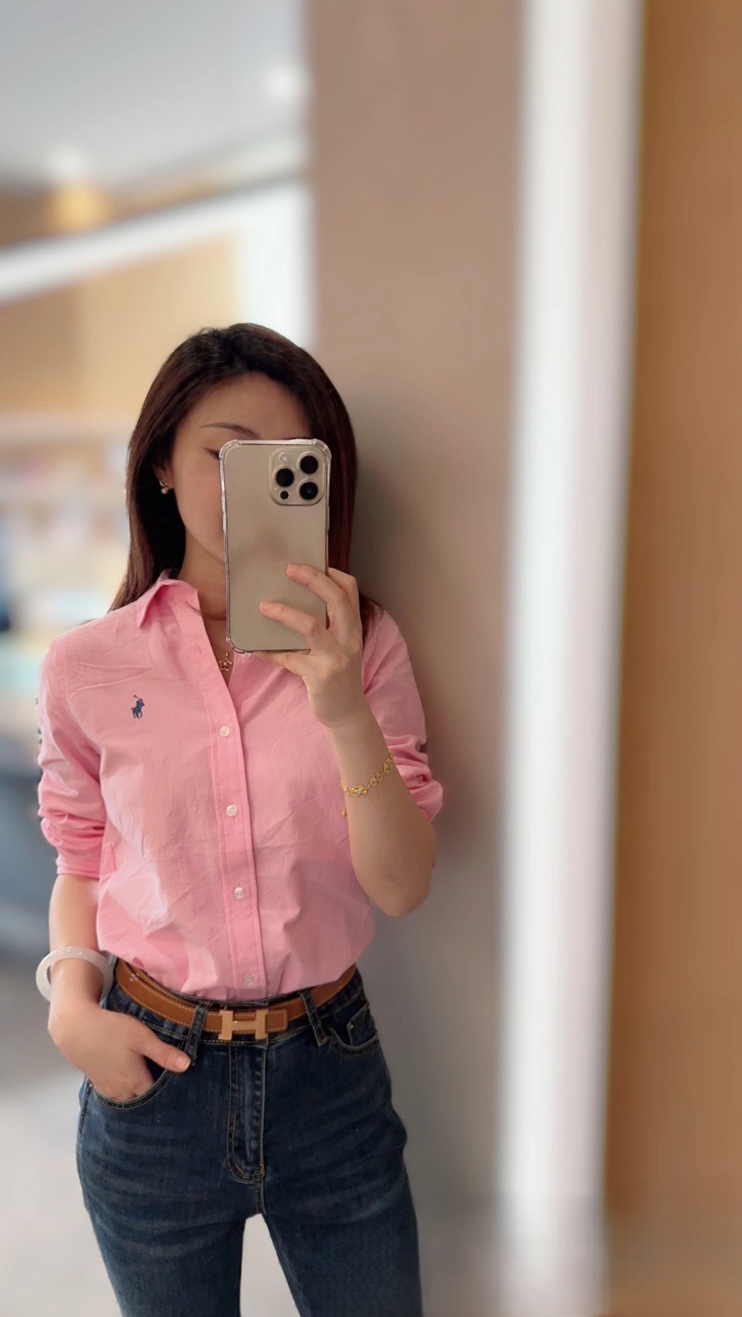 預訂 RL Polo 牛津布純棉長袖恤衫