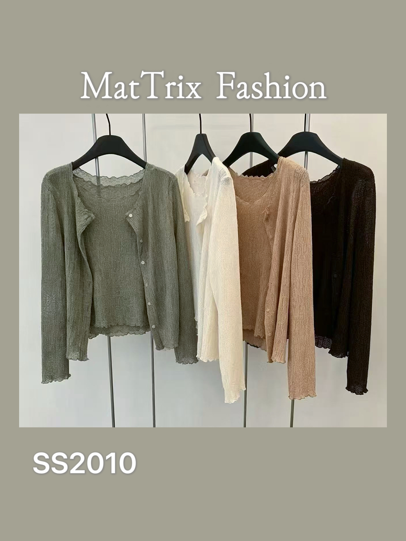 SS2010 皺皺cardigan +背心 set  原價$239