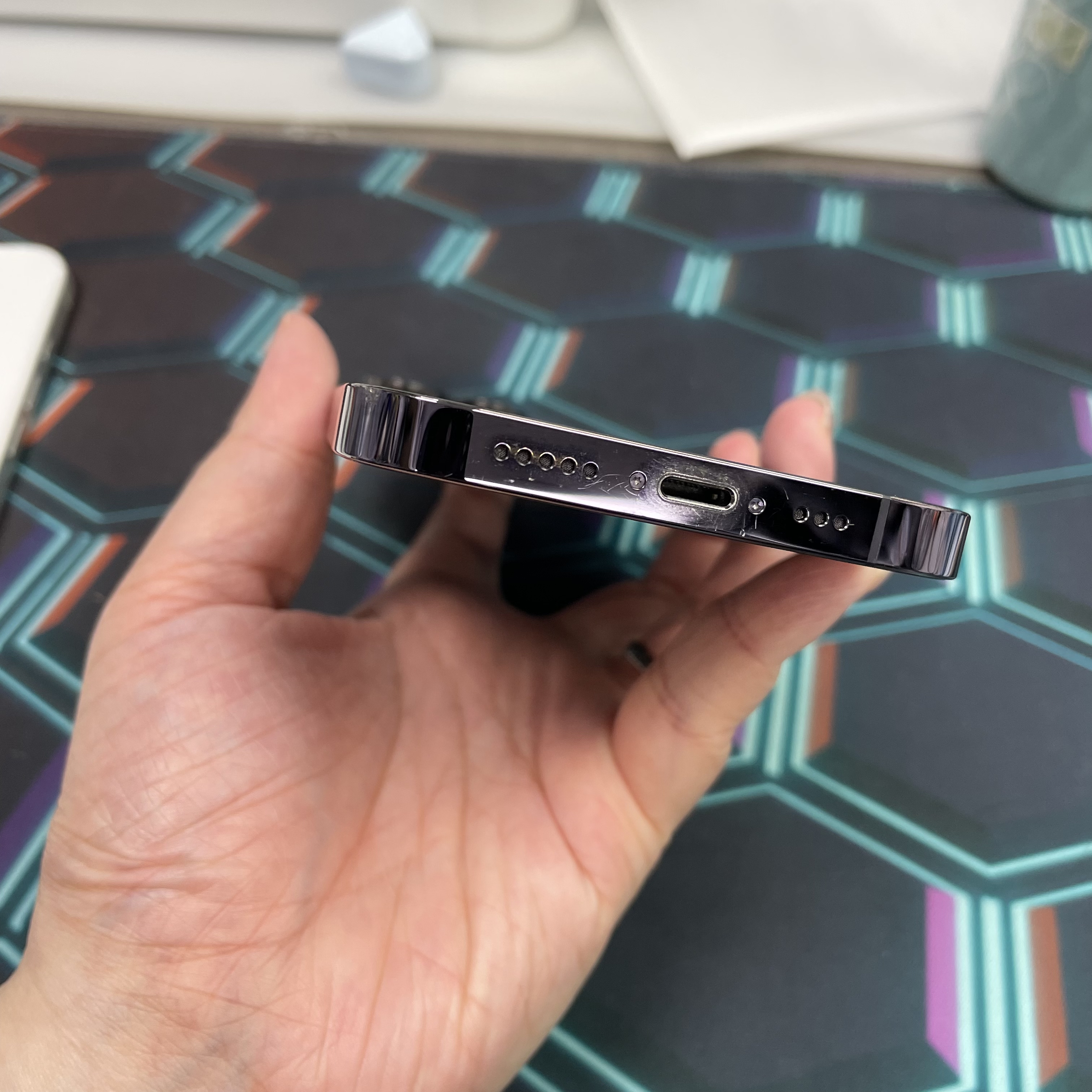 *8158 14 pro 超靚機 512GB 電76 紫色 purple
