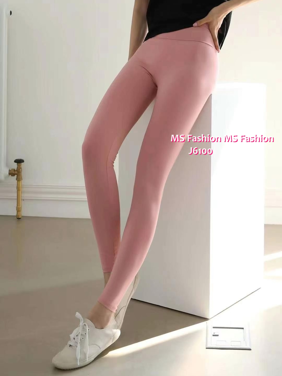 J6100 靚色粗橡筋leggings