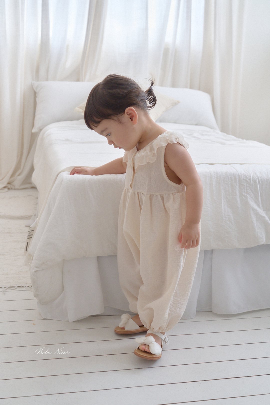 ☀️預訂 韓國直送☀️🇰🇷Bebenine兩色蕾絲花邊背心連身服