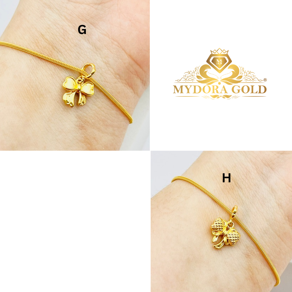 MYDORA Charm Lacy Ribbon Full Gold (5G) l EMAS 916/22K