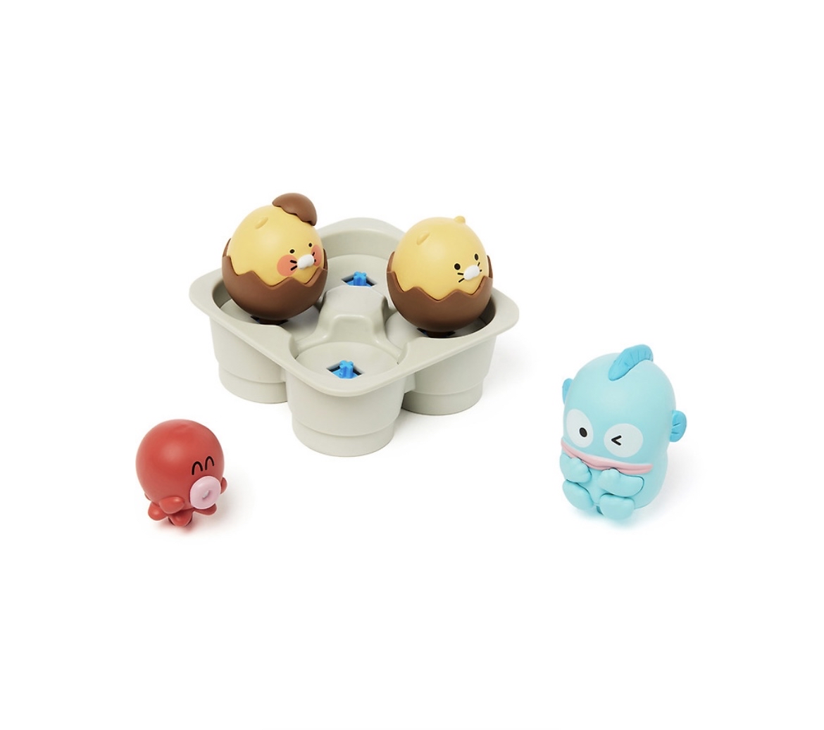 Kakao Friends x Hangyodon 水怪 雞蛋🥚盒按壓公仔