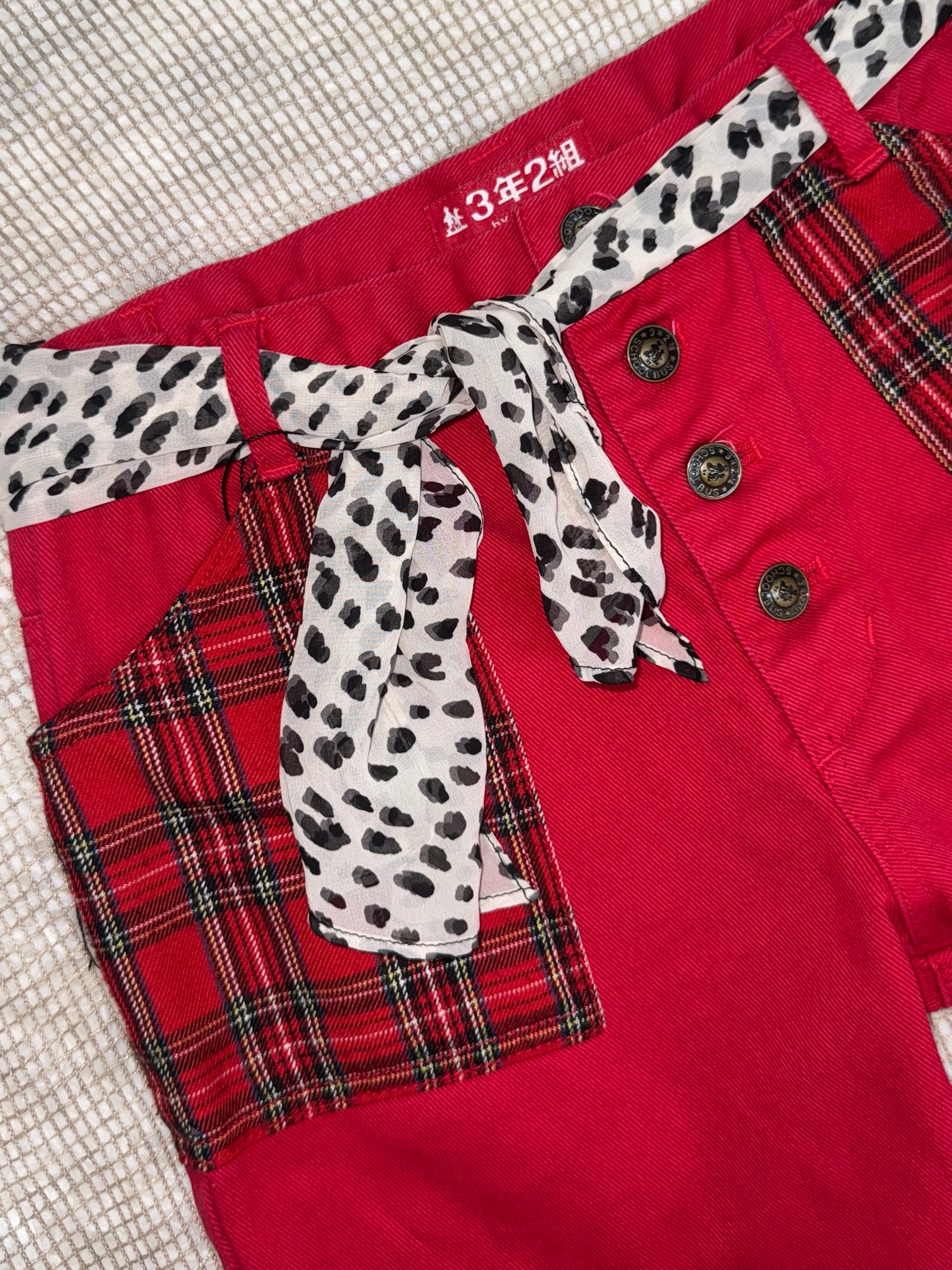 3年2組 J-Fashion Y2k Harajuku Star Embroidered Trousers