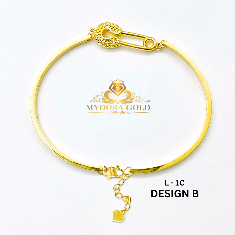 MYDORA Gelang Fashion Safety Pin Series l EMAS 916/22K