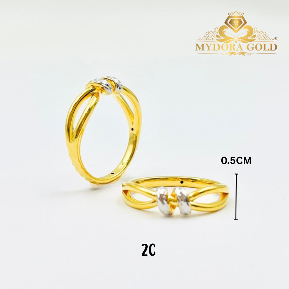 MYDORA Cincin Golden Knot (5G) l EMAS 916/22K