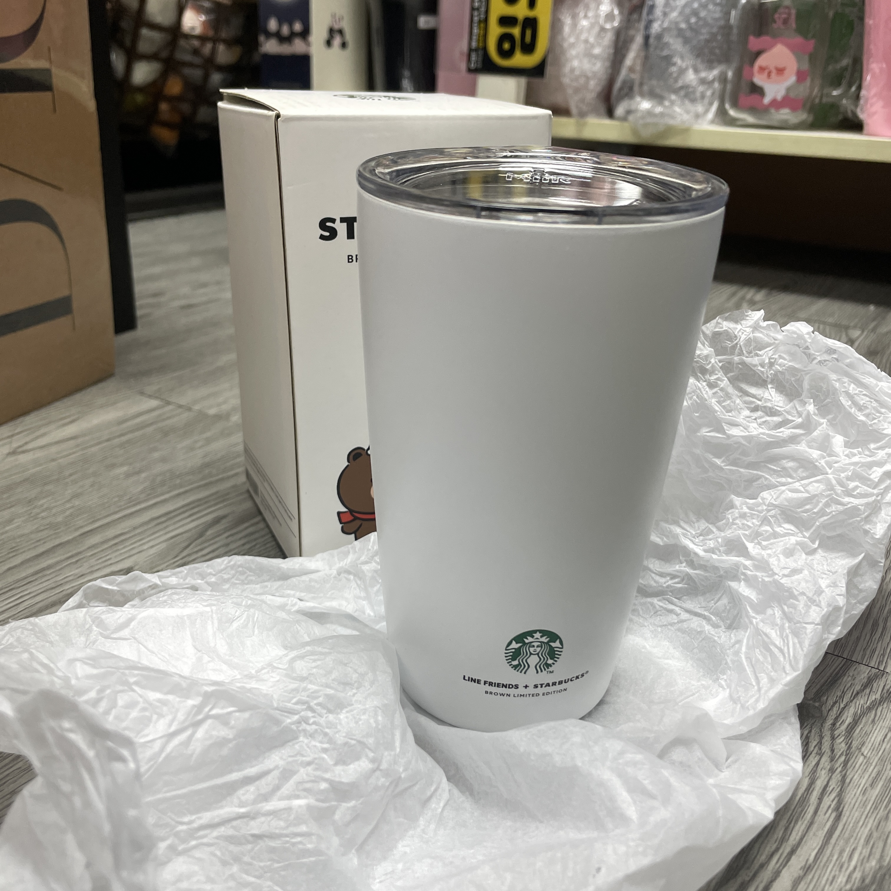 🈶現貨 Starbucks 星巴克 Line Friends 熊大 Brown 不鏽鋼隨行杯☕