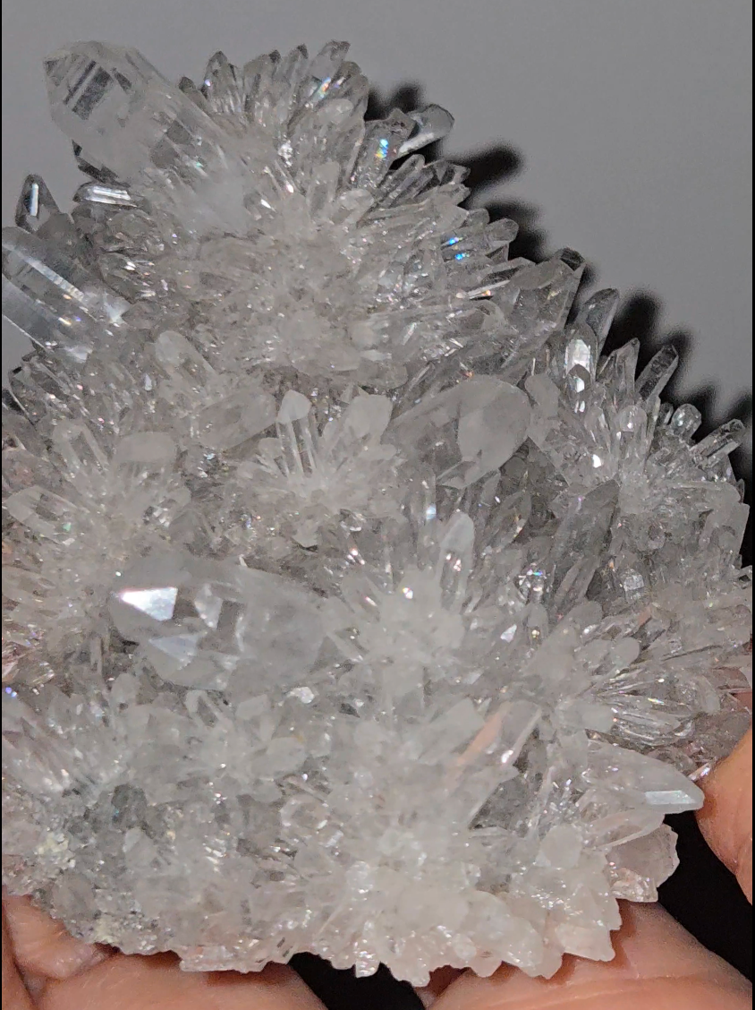 Chrysanthemum needle quartz with rainbows everywhere - CQ161