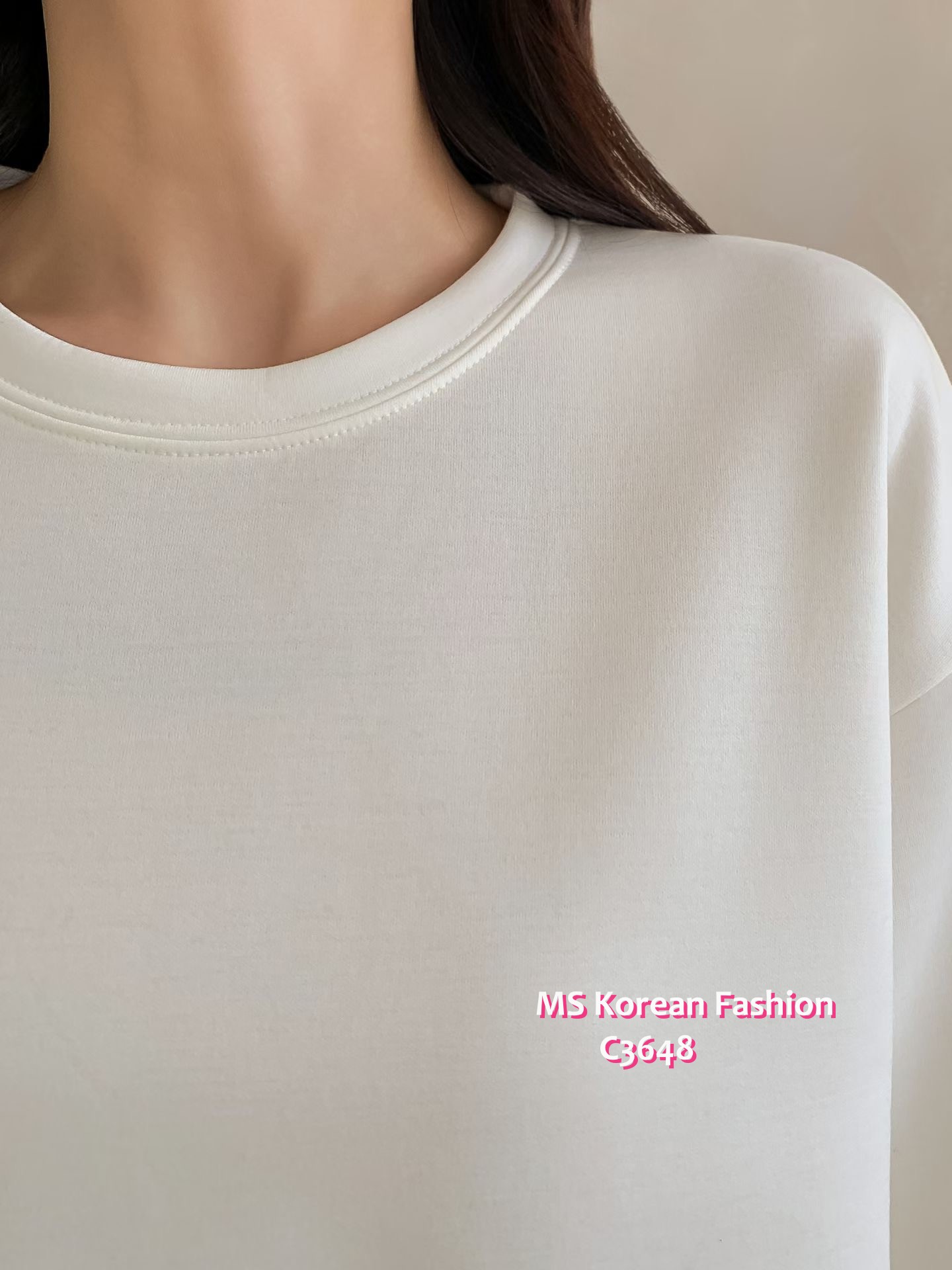 C3648 韓國🇰🇷淨色衛衣