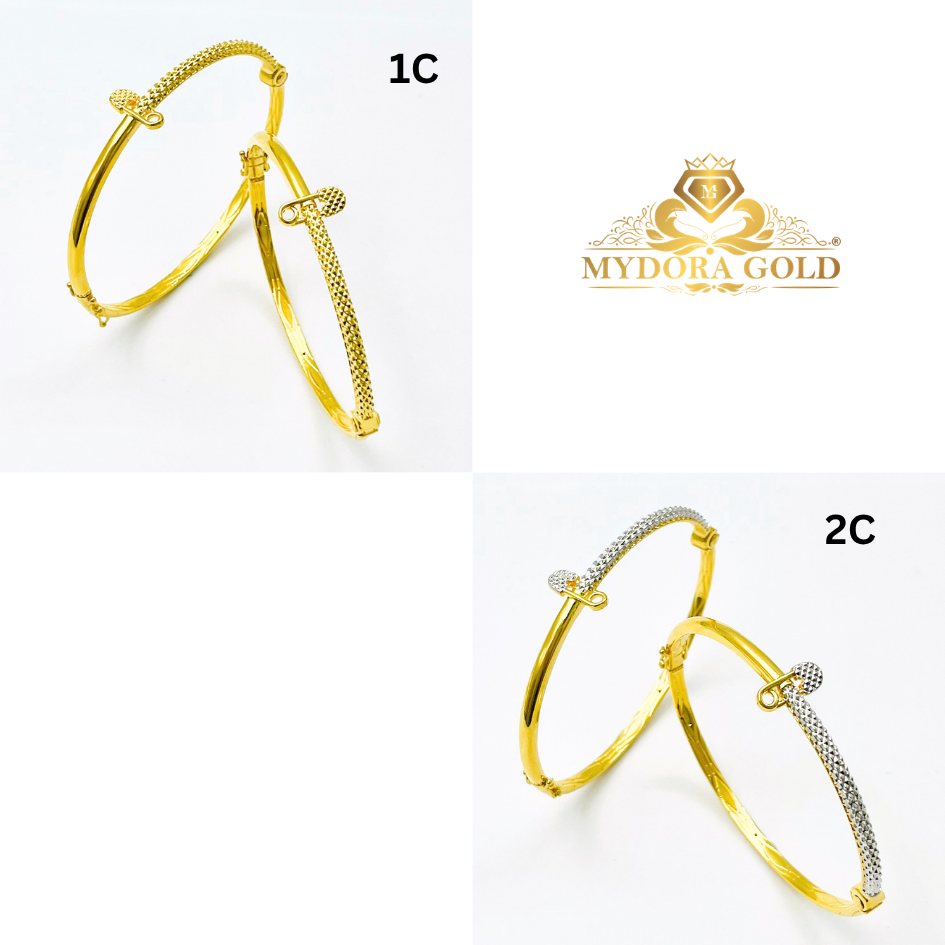 MYDORA EMAS 916 Gelang Moden Safety Pin l EMAS 916/22K