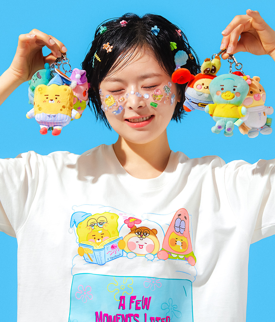 海綿寶寶 X Kakao Friends 公仔鎖匙扣