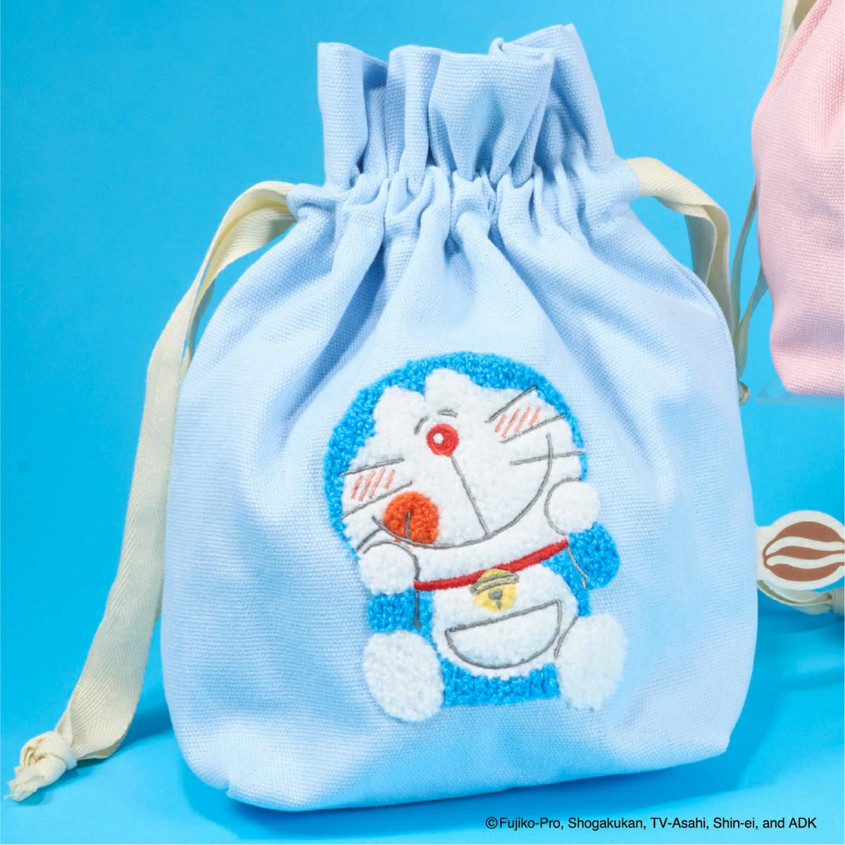 [現貨] 多啦A夢袋 索繩袋 束口袋 法寶 刺繡圖案 Doraemon