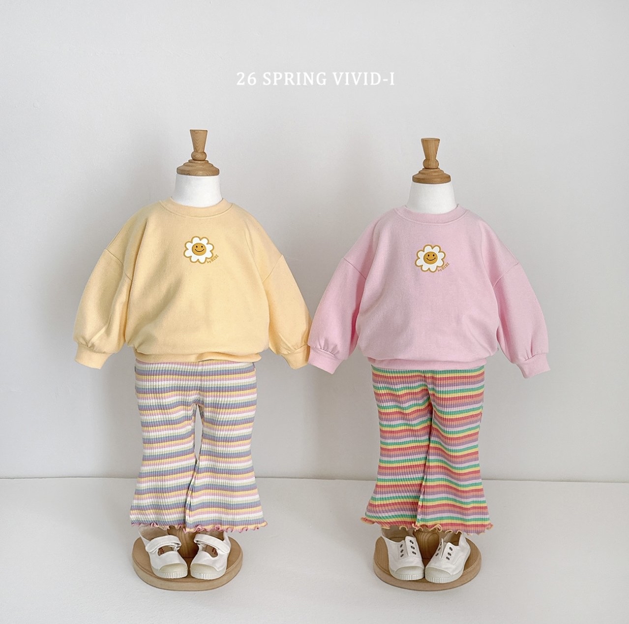 🌸預訂 韓國直送🌸🇰🇷VIVIDI三色立體花花印花長袖上下套裝