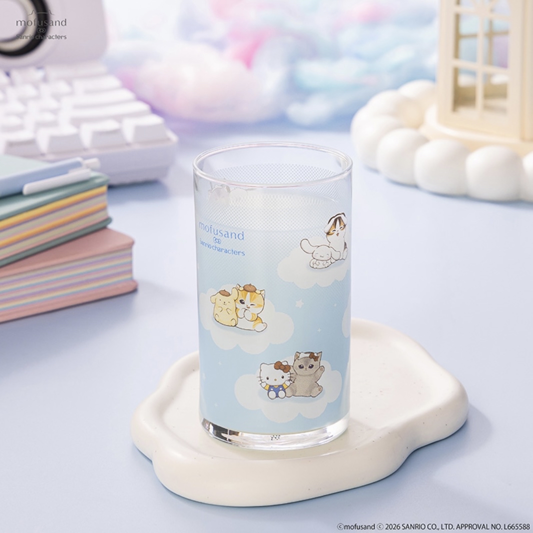 Mofusand 鯊魚貓 玻璃杯｜預訂