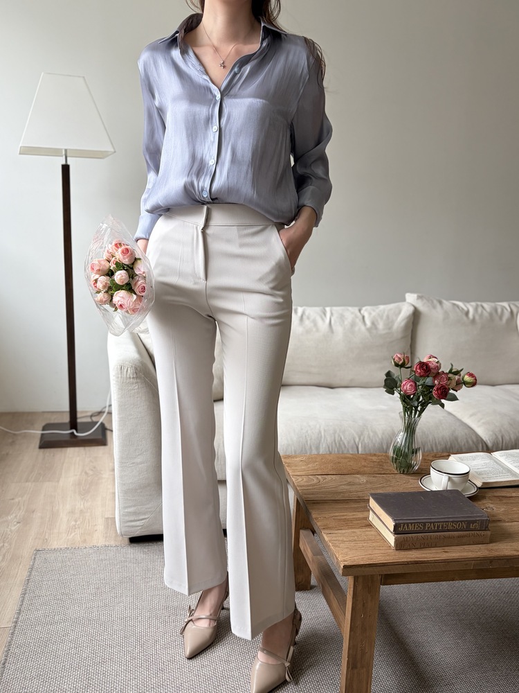 Classique Tailored Pants (Light Beige)