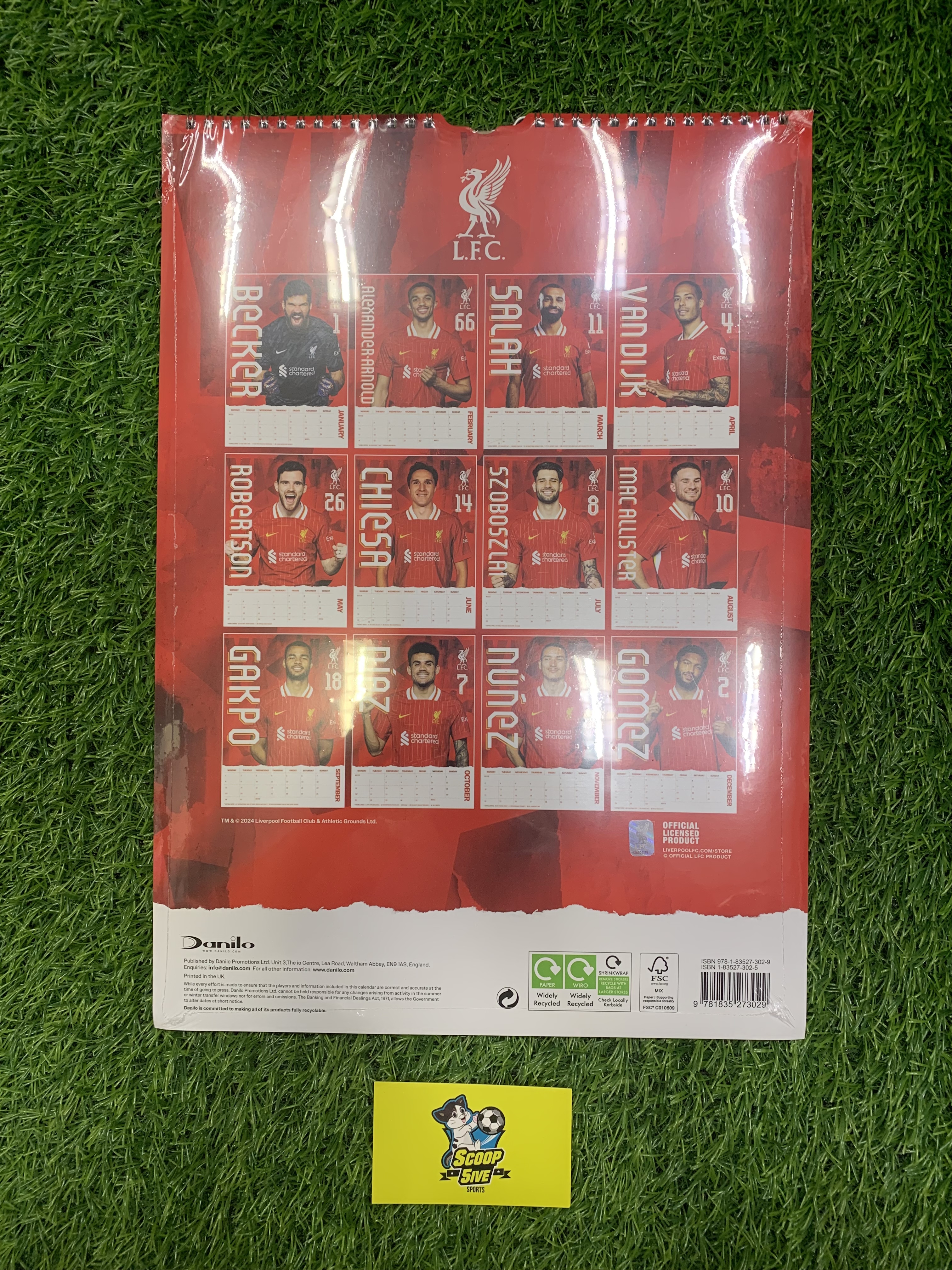 2025 利物浦 月曆 掛曆