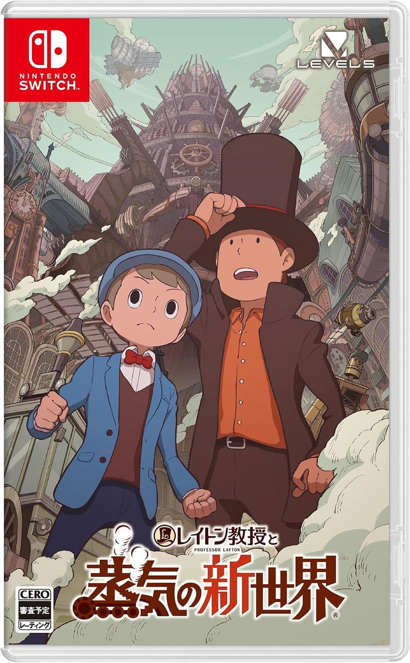 【預售 10/ 12】NS 雷頓教授與蒸氣新世界 Professor Layton and The New World of Steam 中/英/日文  (日文封面 ) XLMS3397