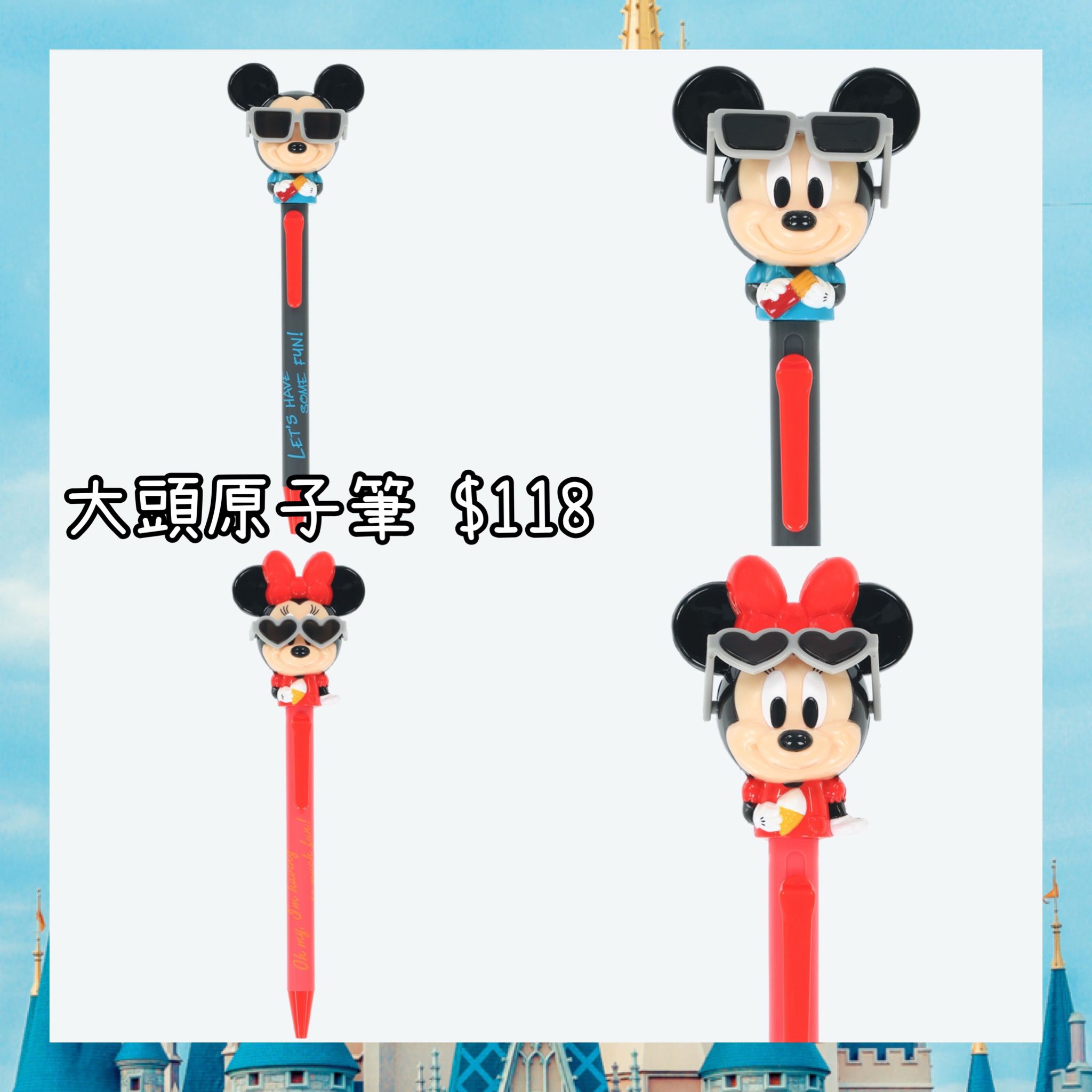 ：日本：DISNEYLAND園區產品 5/3 日本發賣 大頭原子筆