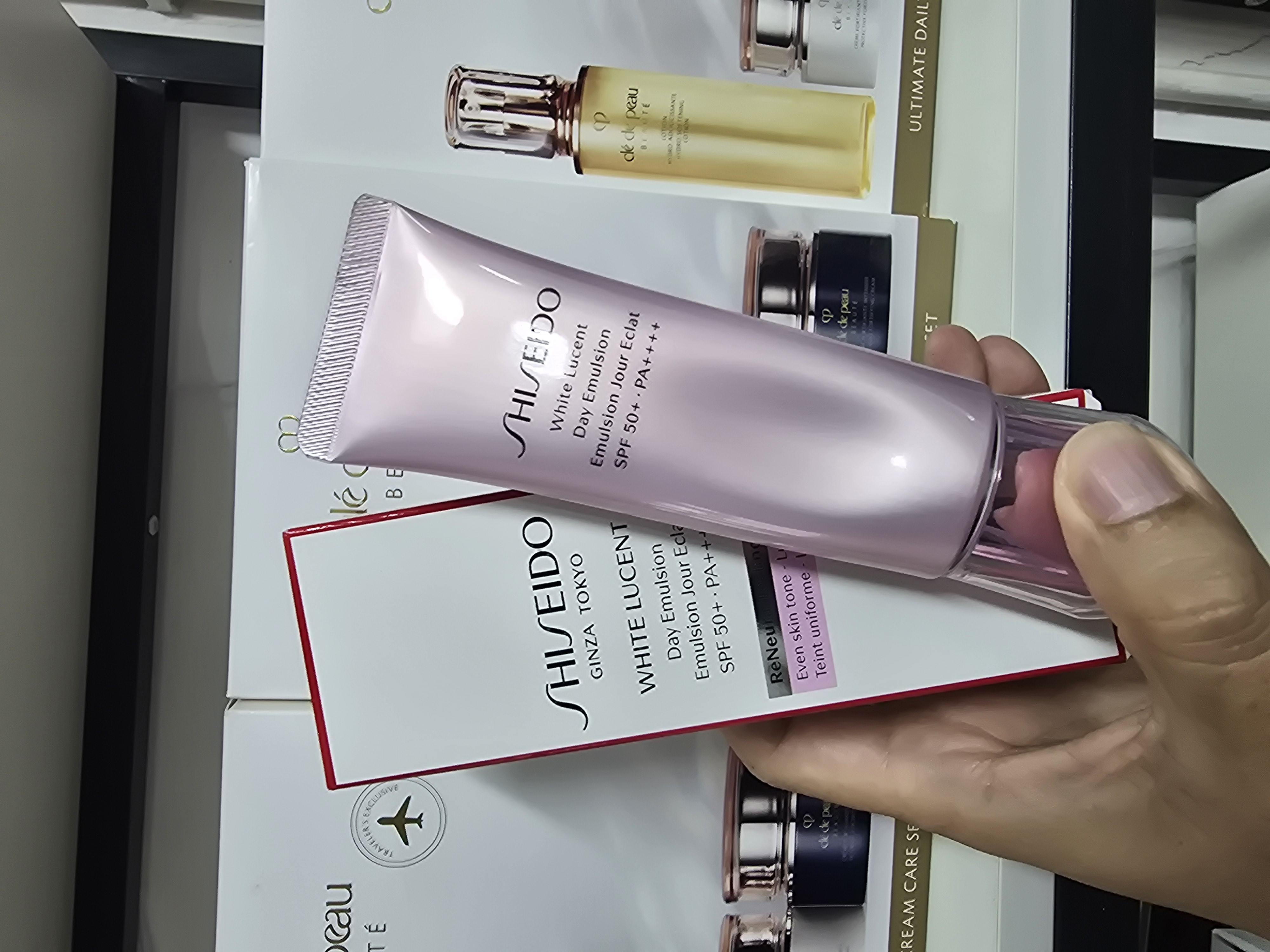 清貨價 shiseido 美白防曬霜50ml