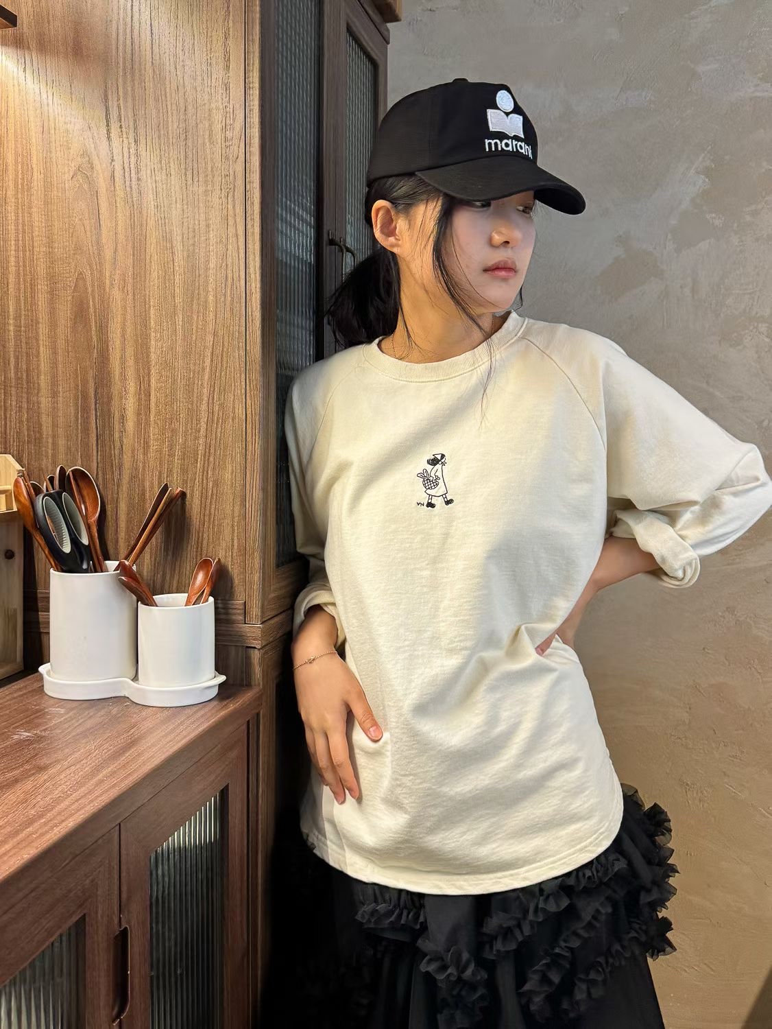 YA OY 春天頭巾女仔top