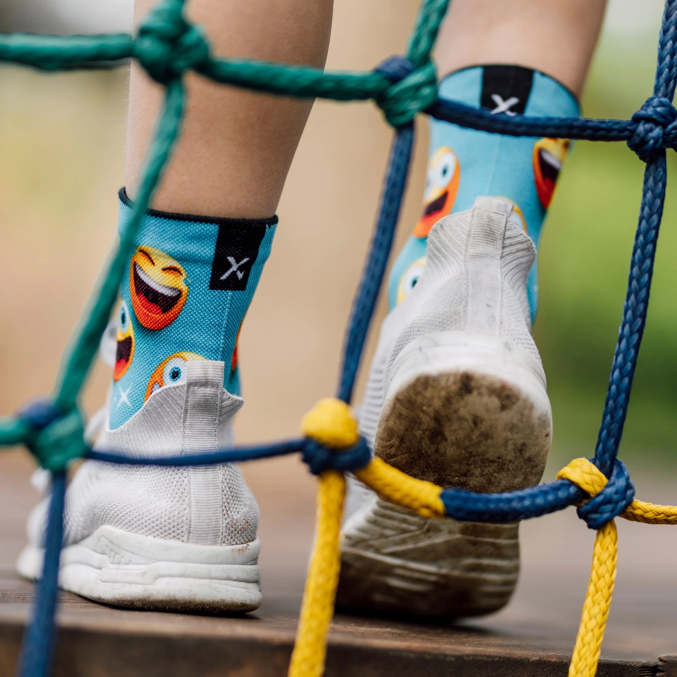 Sox Emoji & Blocks Kids Crew Socks Combo