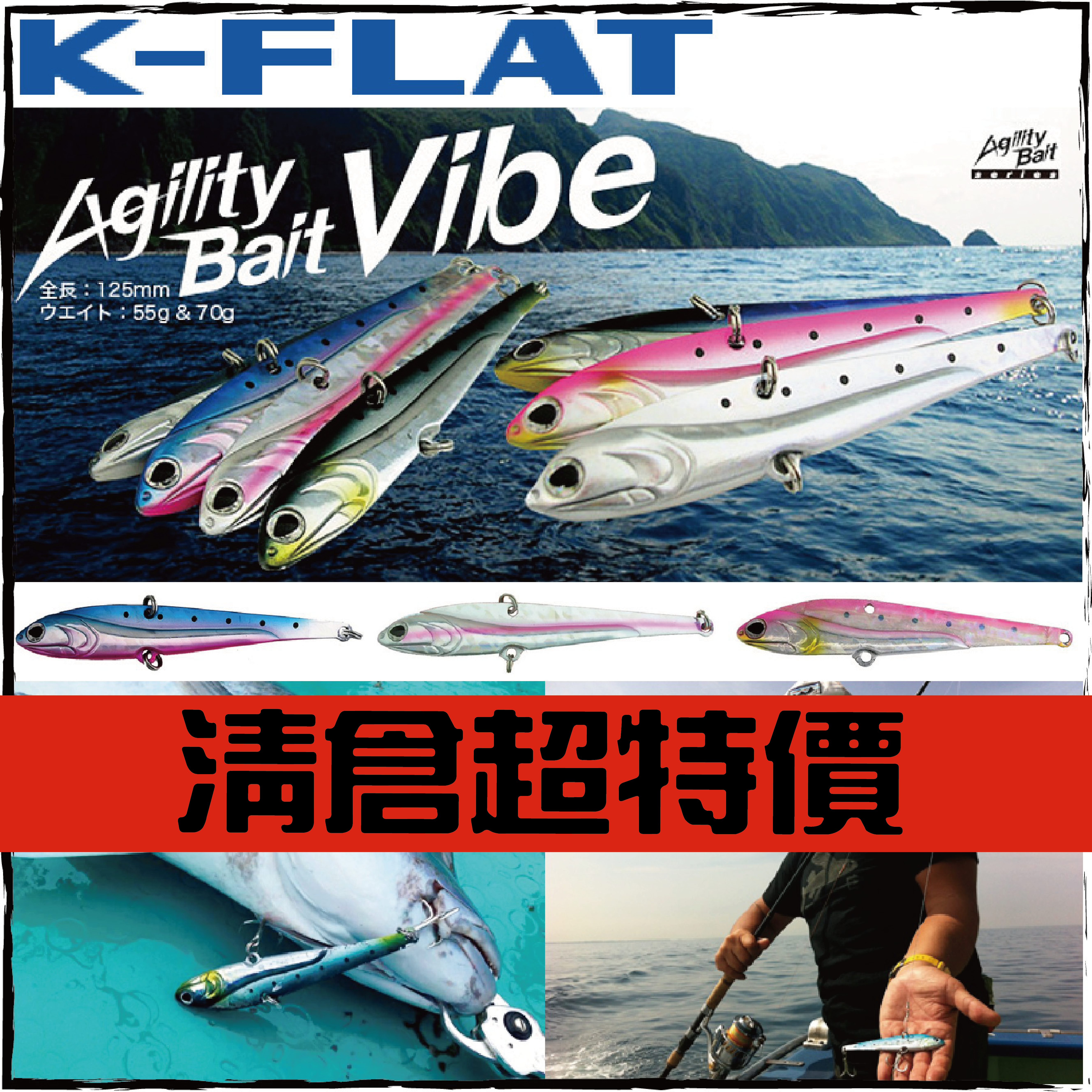 アジリティーベイトGILITY BAIT VIBE 70g