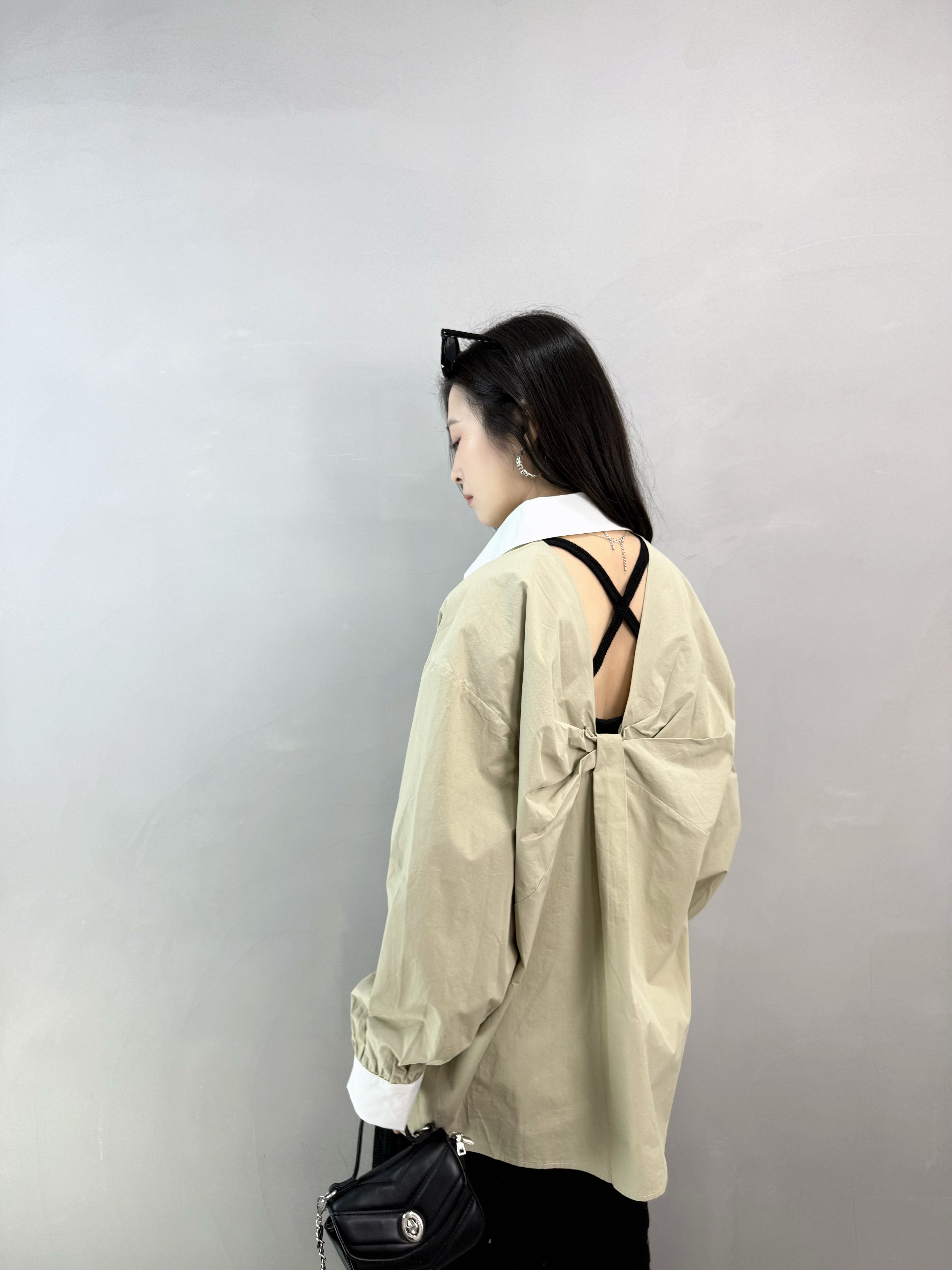 N84 拼色扭背恤衫