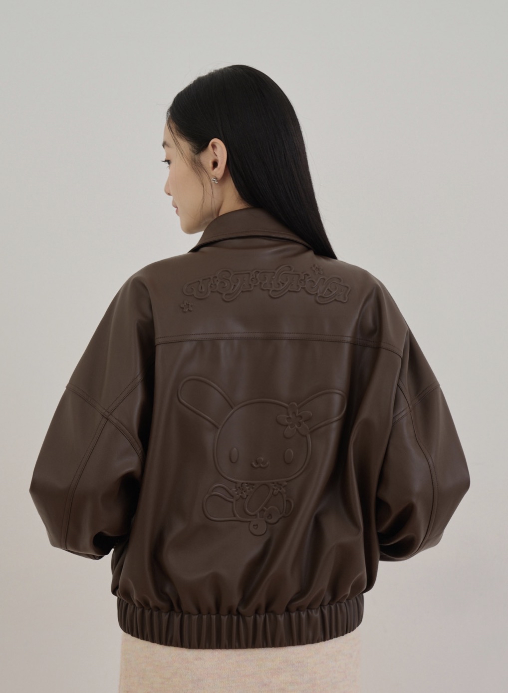 現貨｜聯乘系列 Usahana 皮革外套（啡色）