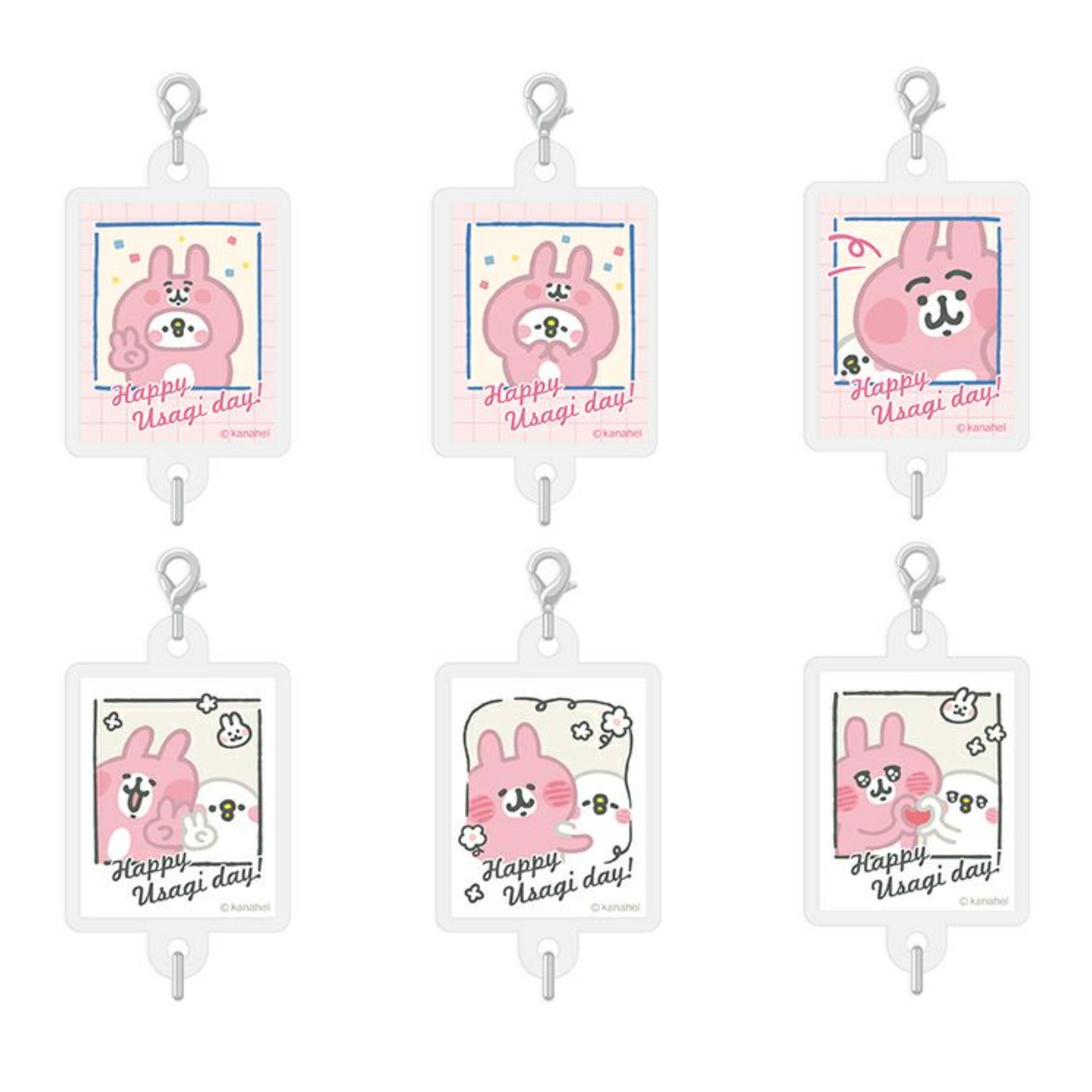 日本 kanahei YURUTTO STORE Happy Usagi day! 吊飾 charm
