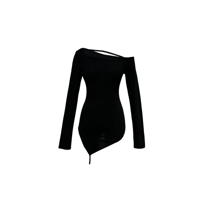 Asymmetric Cutout Off-Shoulder Top