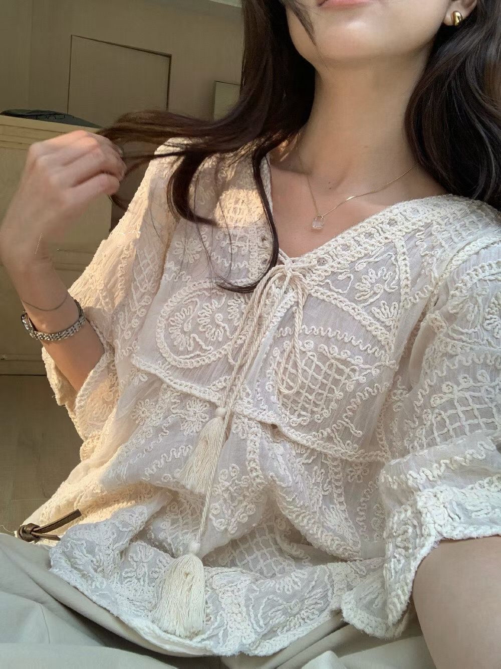 波浪邊娃娃cut Top