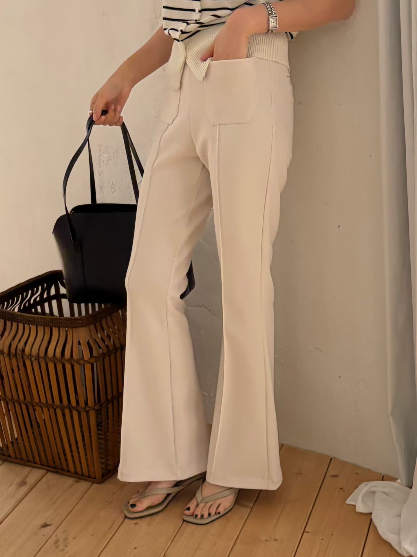 ♥︎2Pockets Flared Pants神褲