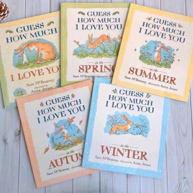 Guess How Much I Love You 猜猜我有多愛你 5冊春夏秋冬+經典版