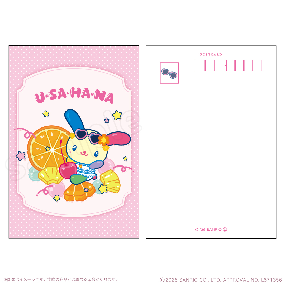 日本預訂📍日本Usahana Pop Up Store夏日造型系列 - 名信片(單張) 2026年10月中旬出貨