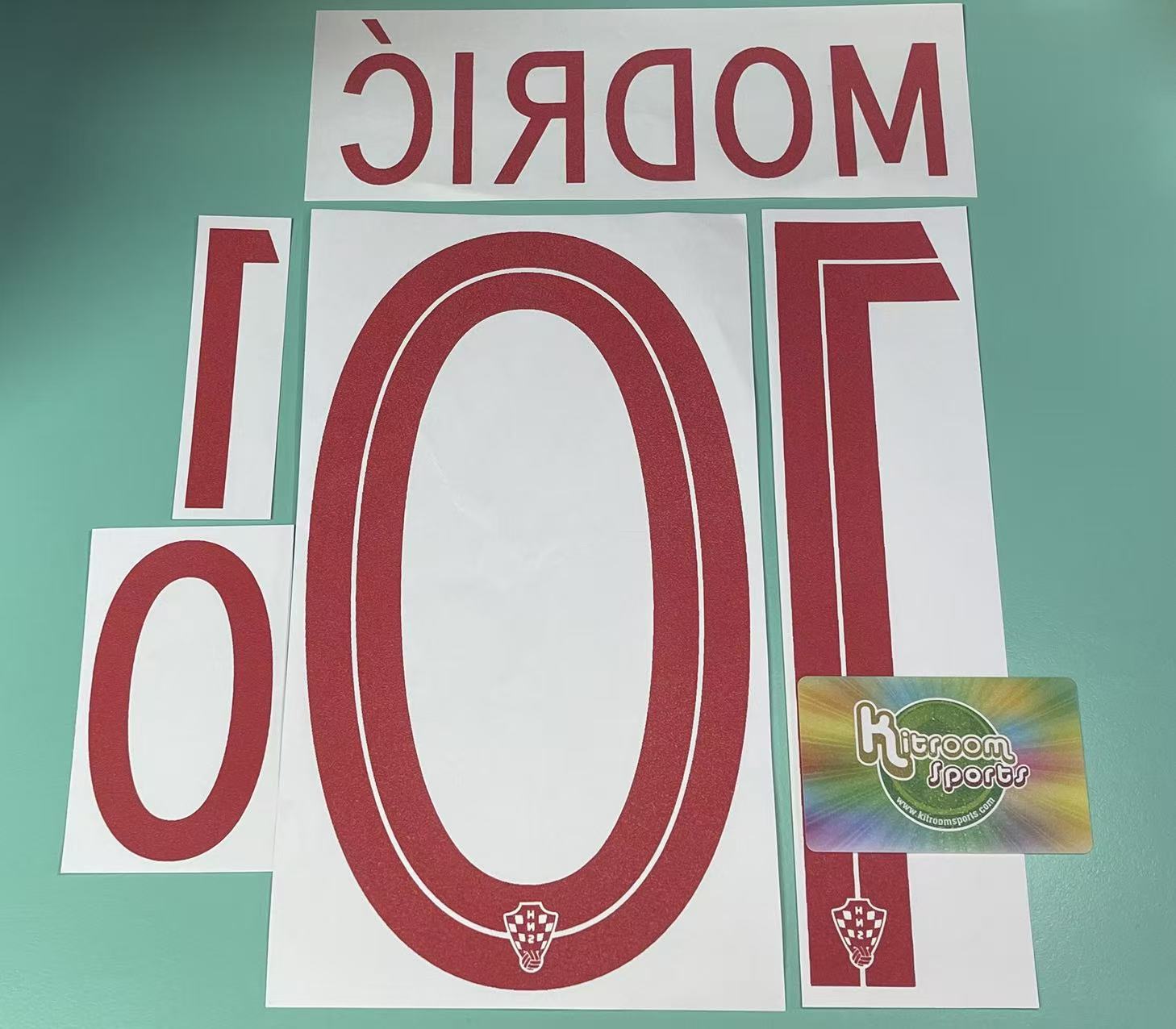 2018 Croatia Away Nameset #10 MODRIC