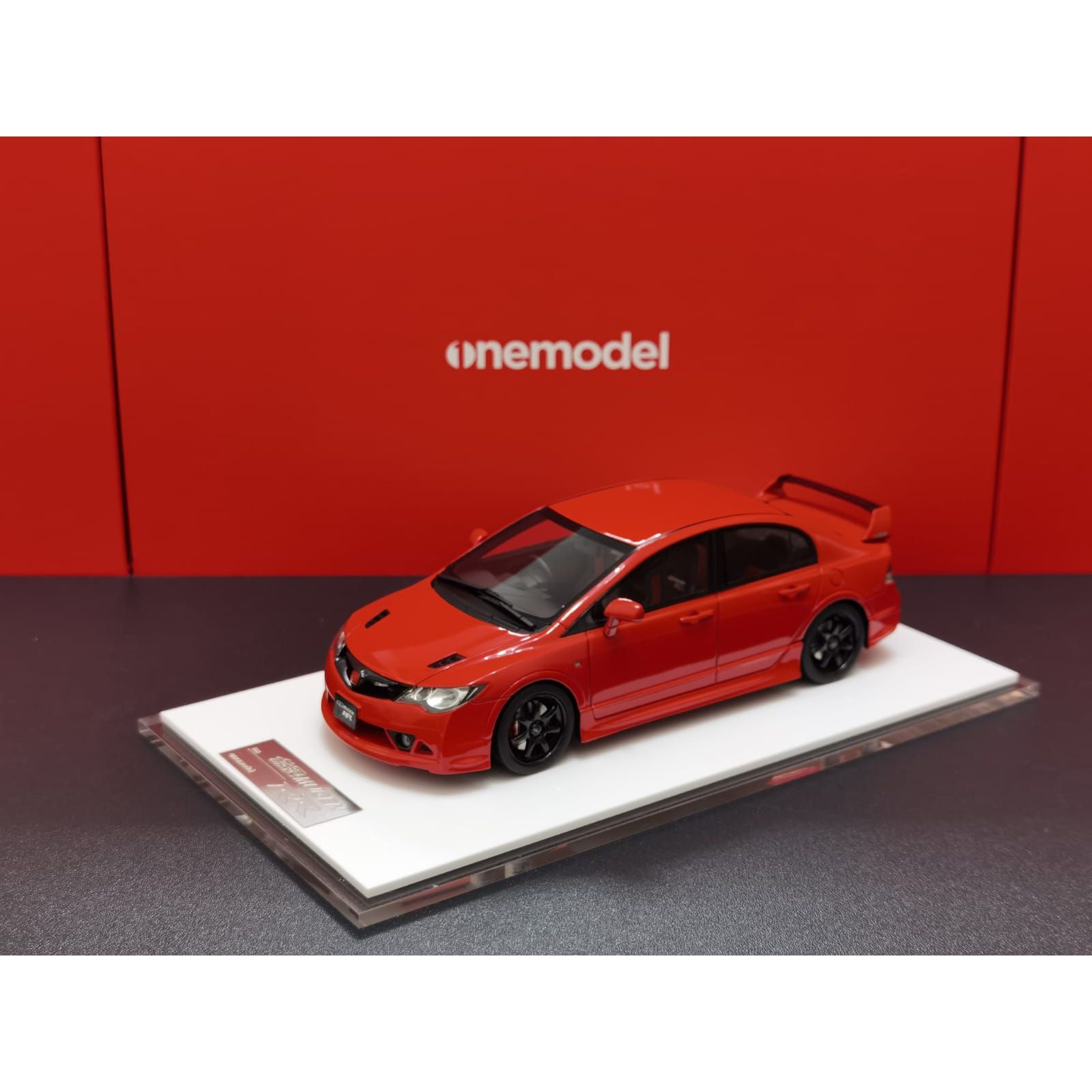 In stock - OneModel 1/24 HONDA CIVIC TYPE- R FD2 MUGEN RR - Red