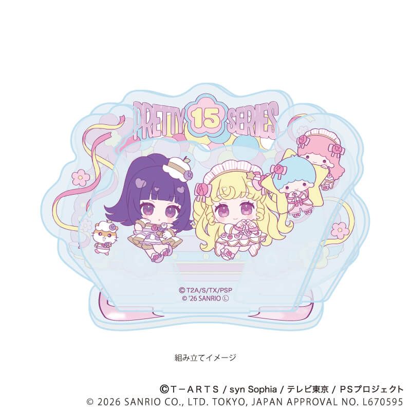 雙人Q版立牌 星光少女&星光樂園&星光頻道 Pretty Series ×Sanrio #P-PIG0212 [A3] (PRE-ORDER) [2026/07]