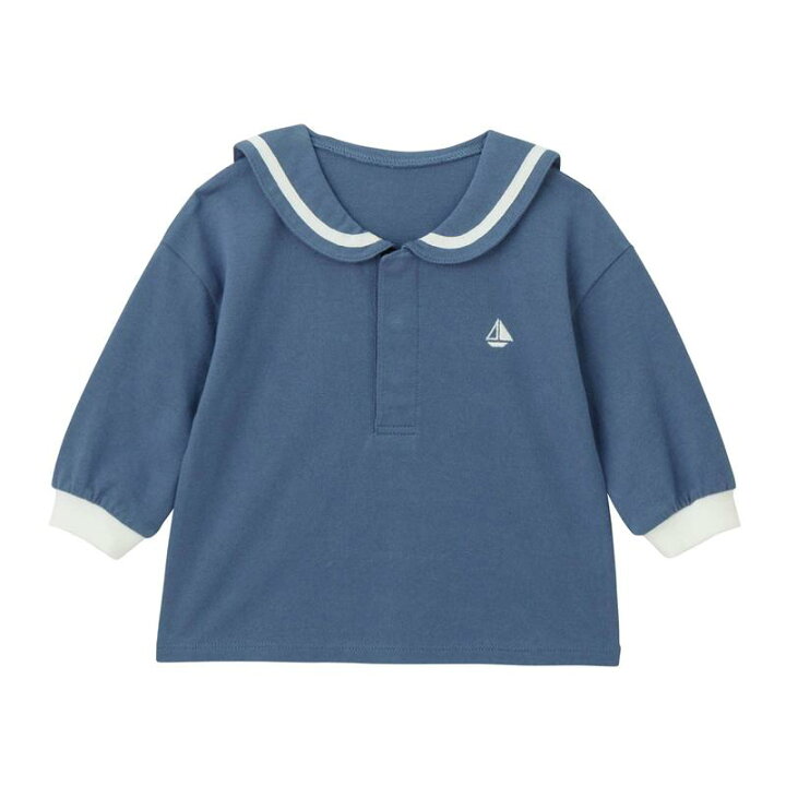 🇯🇵預訂 日本直送🇯🇵三色水手領帆船刺繡長袖上衣