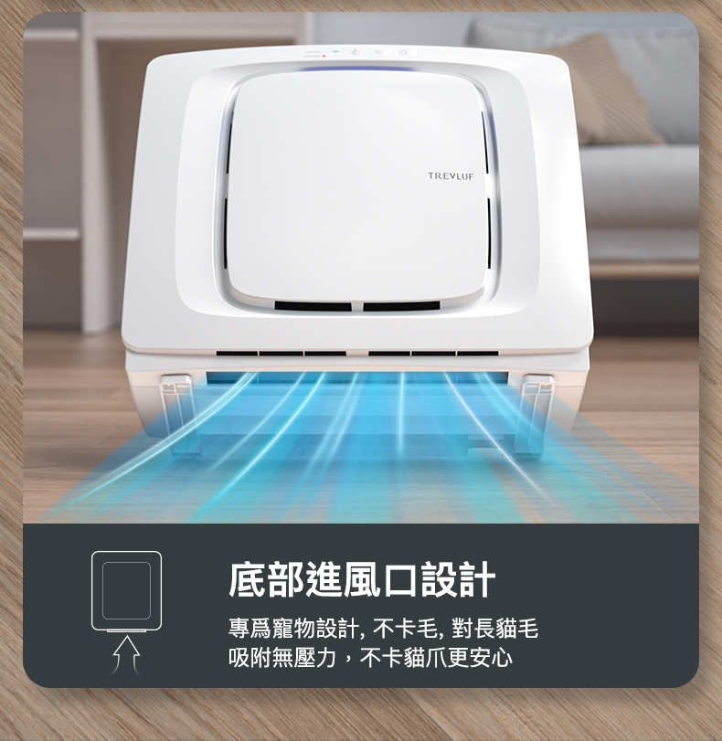 TREVLUF PäK Pro 強力吸毛智能空氣淨化機 香港三腳插頭 (預購產品)