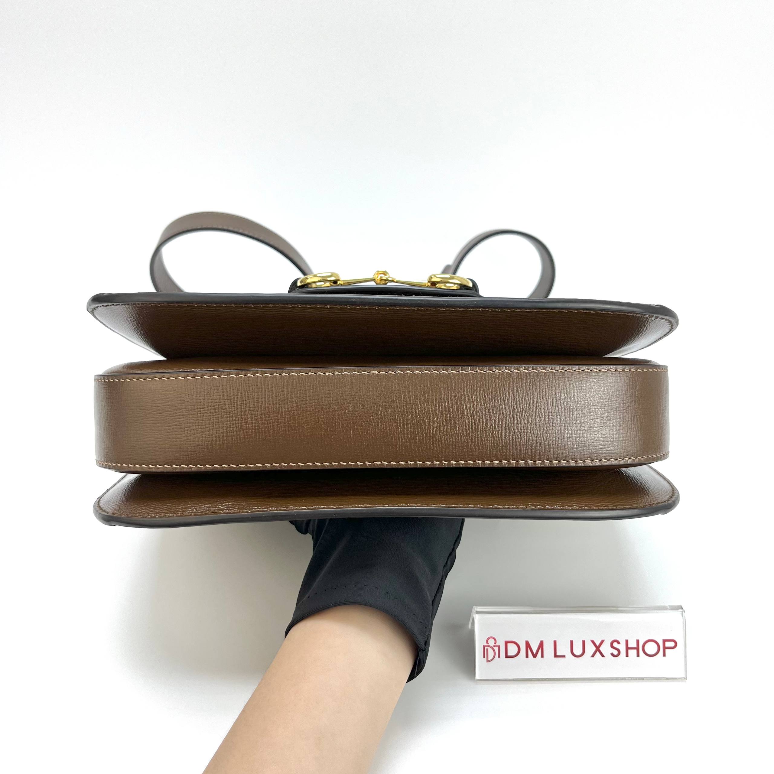 Gucci Horsebit 1955 Shoulder Bag Brown Medium GHW
