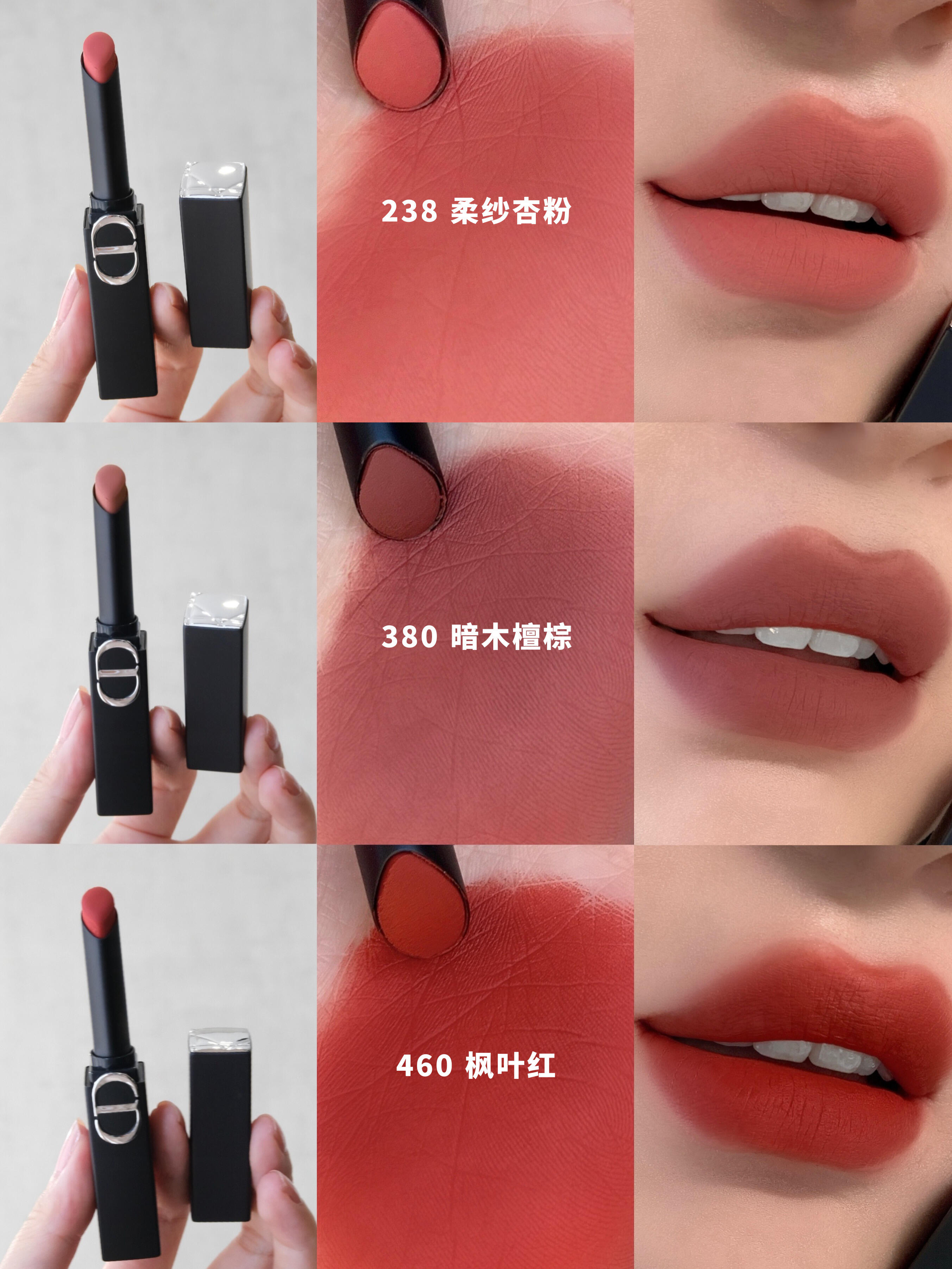 ❗️新品🆕DIOR 迪奧藍金驚豔 細管啞光 238 380 325 422 346