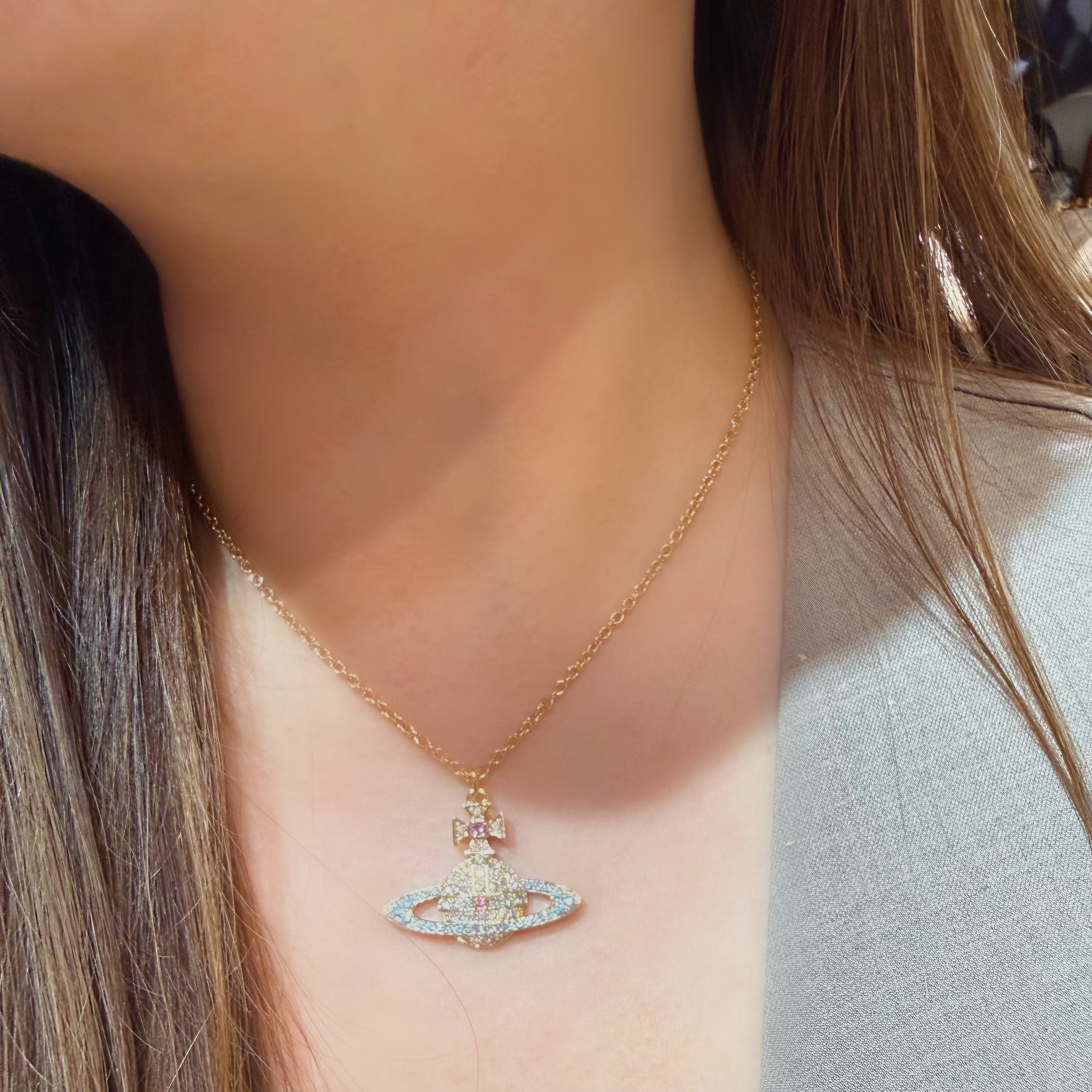 VW Kika necklace aqua/g