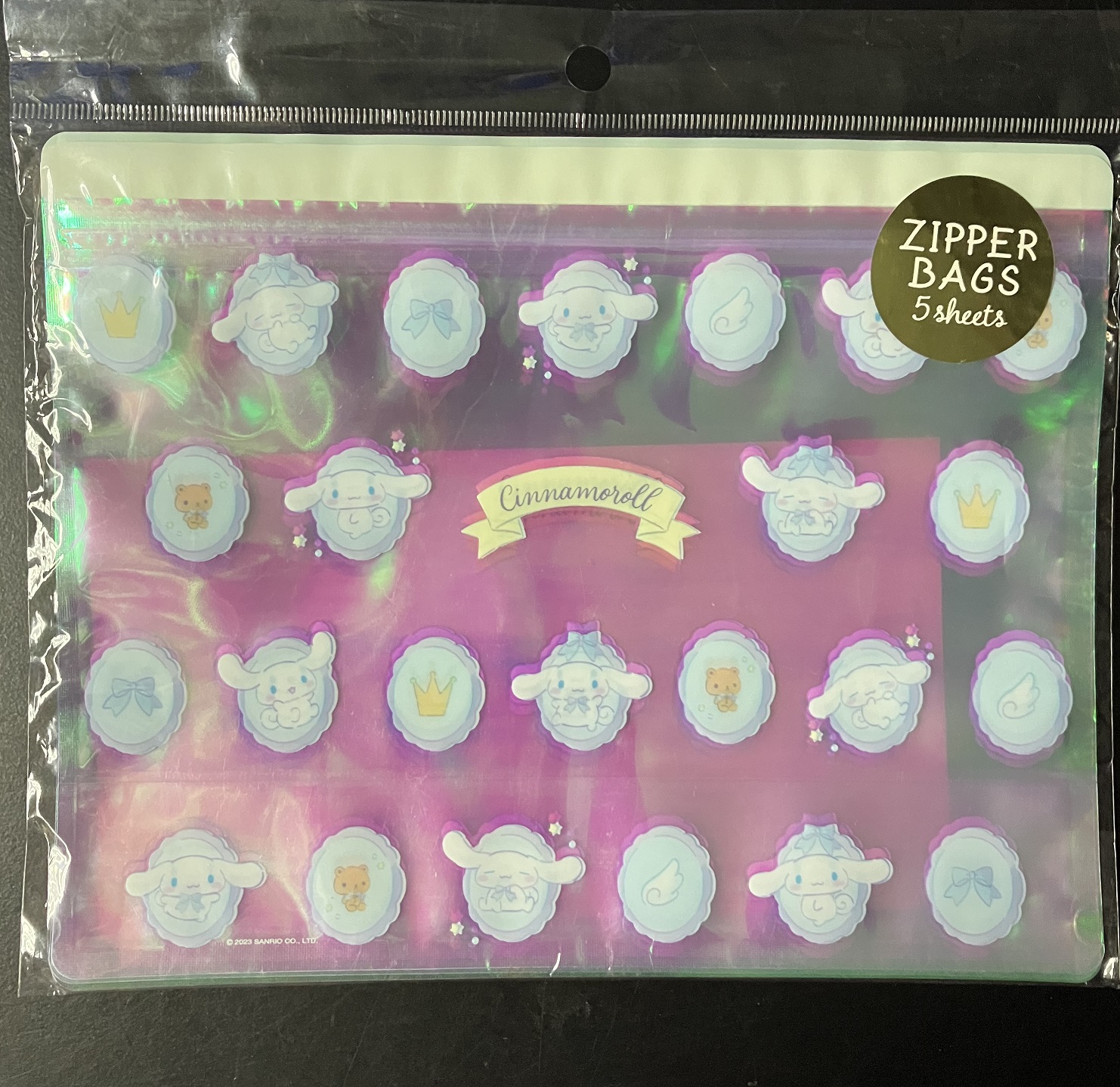 Sanrio Cinnamoroll 大耳狗 玉桂狗 Cinnamoroll  封口袋 (5件裝) [平行進口] AA06380