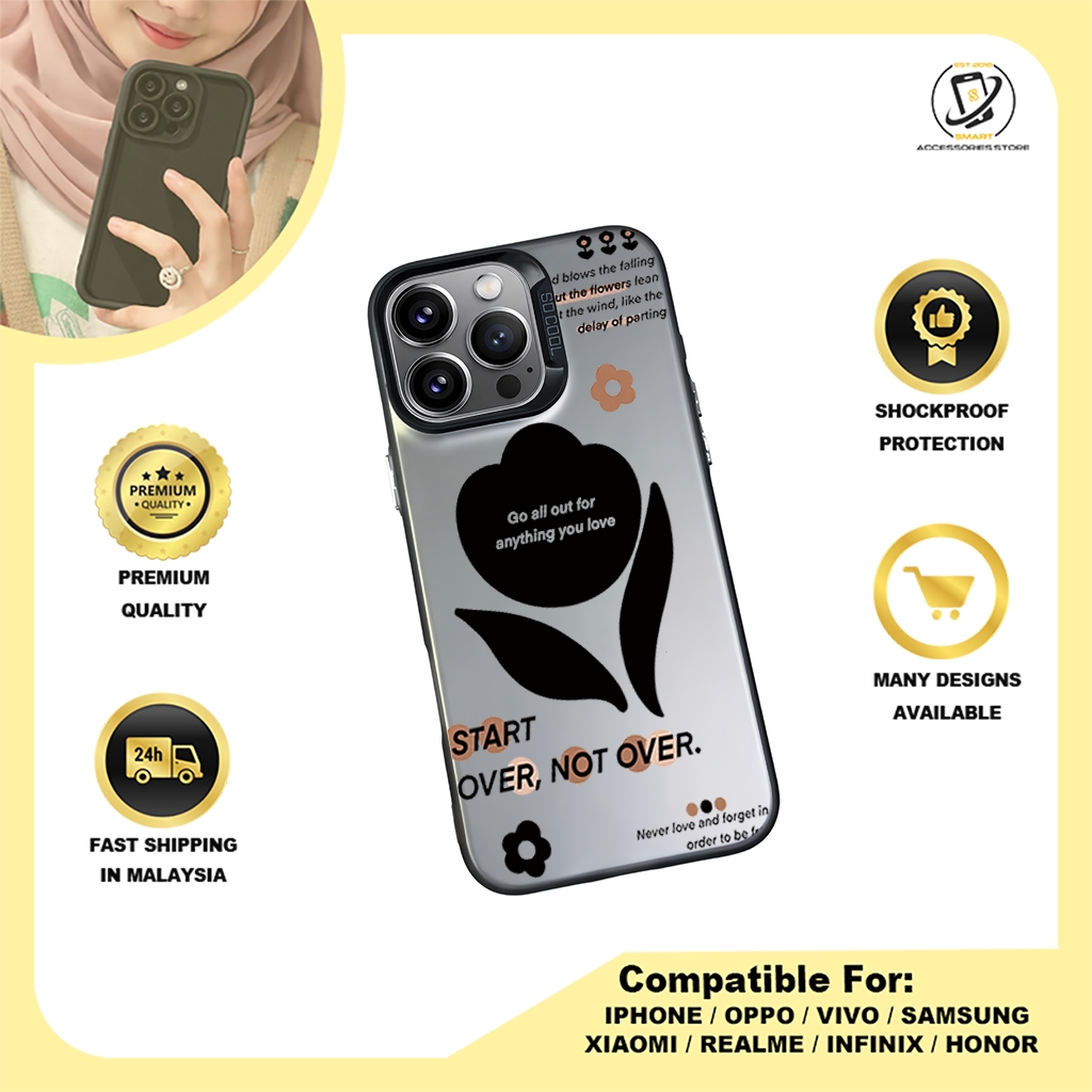 IMD CASE PHONE FOR OPPO - DESIGN FLOWER A6