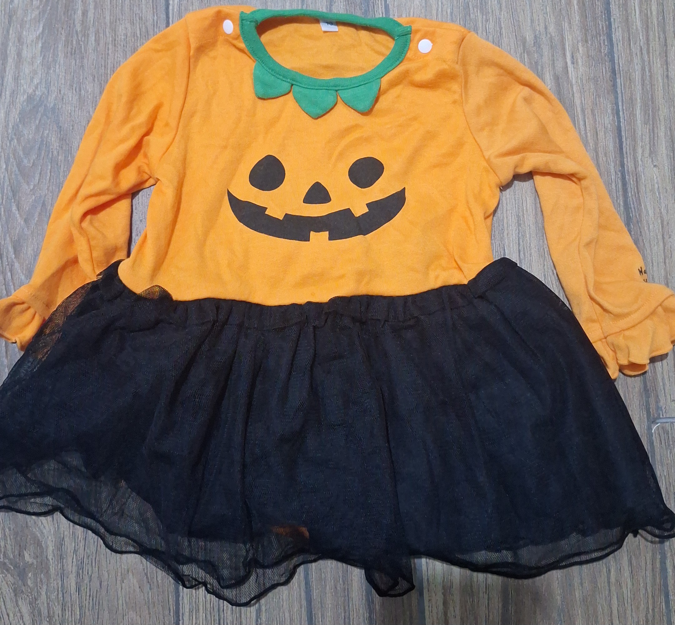 嬰幼兒南瓜萬聖節服裝包屁裙